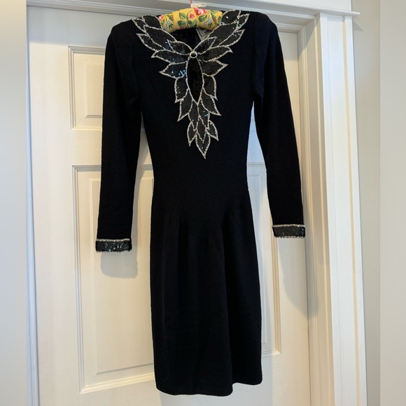 Vintage, Don Sayres for Wellmore, black dress - Picture 1 of 10